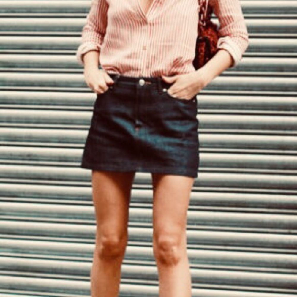 Special Edition Distress Denim Skirt